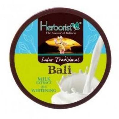 Herborist Balinese Traditional Body Scrub – Milk 100g | Natural Exfoliating Lulur with Skin Brightening Milk | Smooth, Glowing & Healthy-Looking Skin