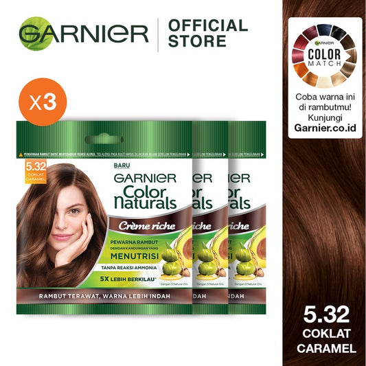 Garnier Color Natural Express Coklat Karamel x 3 Pcs