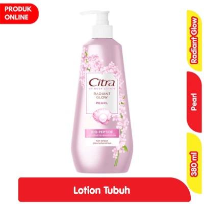 Citra Radiant Glow UV Body Lotion – Pearl 380ml | Brightening Moisturizer with Natural Pearl Essence & UV Protection | Smooth, Luminous Skin with Every Use