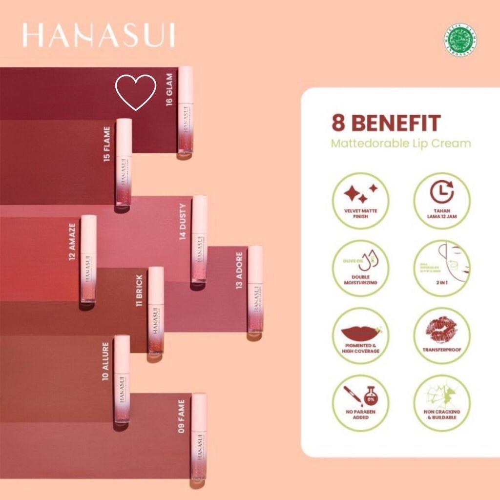 HANASUI Mattedorable Lip Cream – Boba Edition / Matcha Edition – Soft Matte Lip Tint