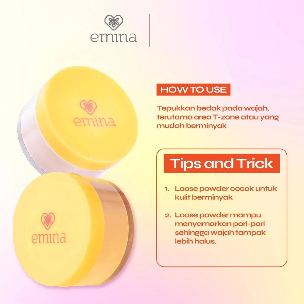 Emina Airy Matte Loose Powder 20g | Shine-Control Lightweight Setting Powder