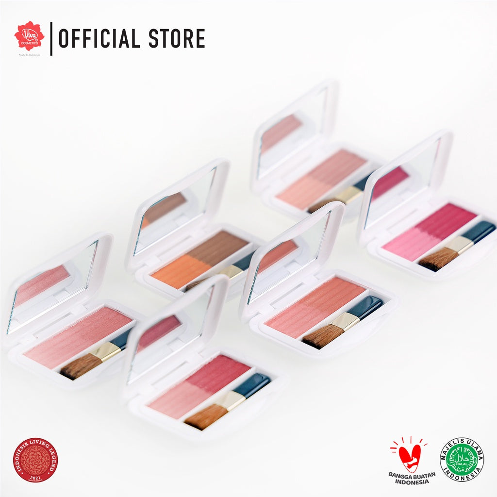 Red-A Blush On Duo - tersedia 6 kombinasi warna