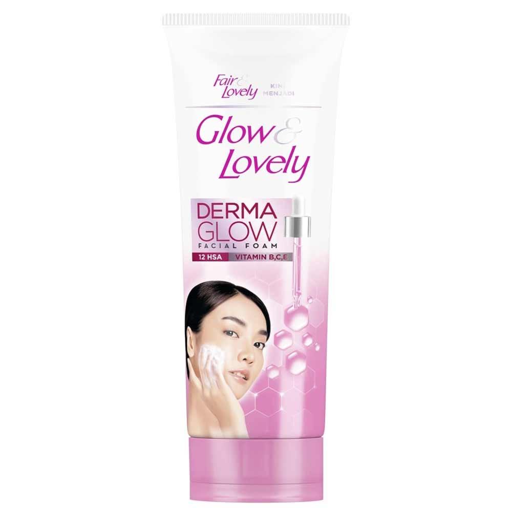 Glow & Lovely Multivitamin Facial Foam Derma Glow 100g | Deep Cleanser for Brighter, Healthier Skin