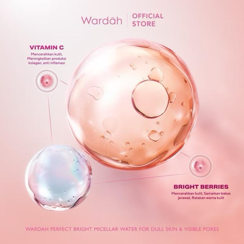 Wardah Brightening Tone-Up Micellar Water for All Skin Types – Deep Clean & Glow Boost
