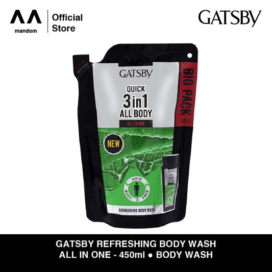 GATSBY Refreshing Body Wash All In One Refill 450ml