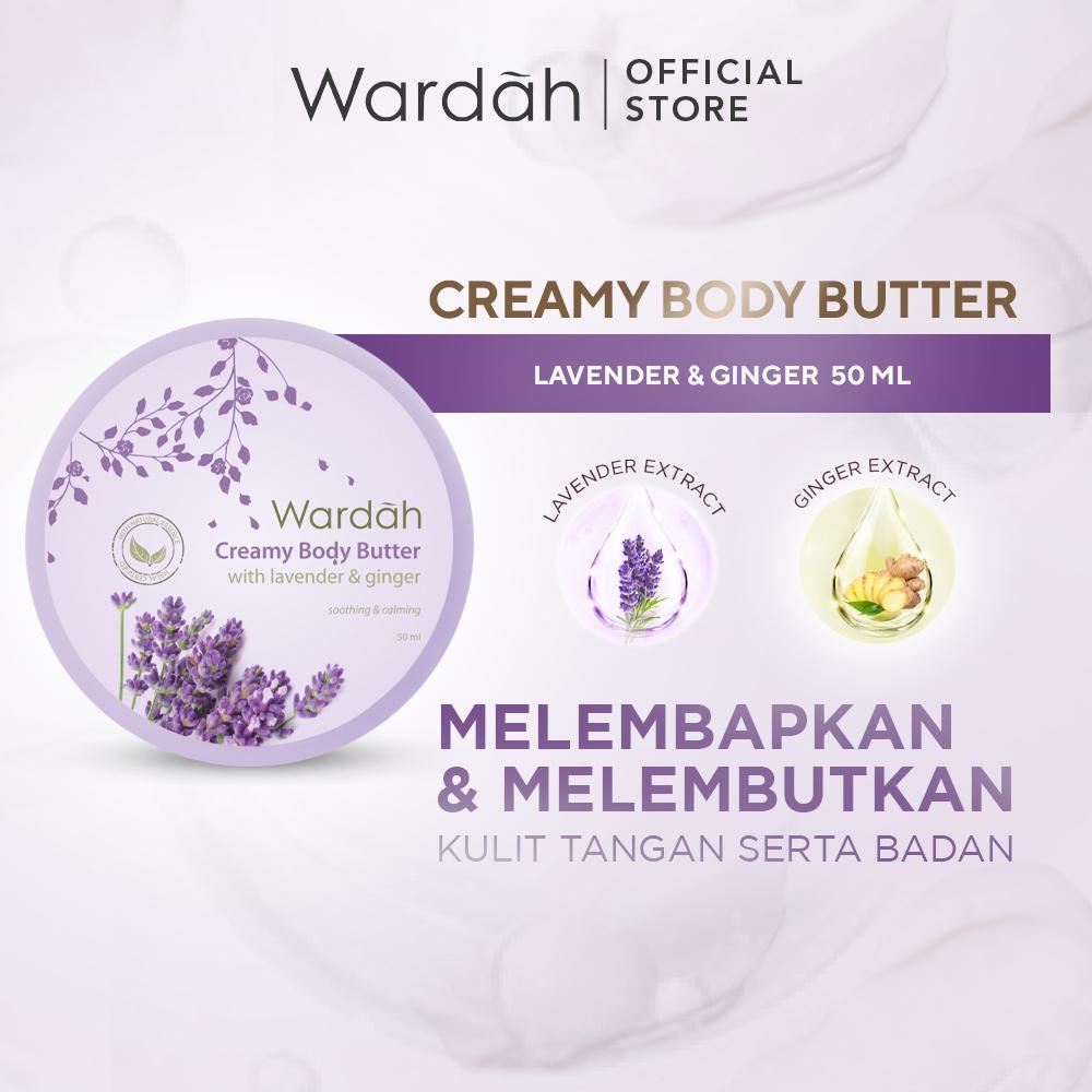 Wardah Creamy Body Butter 50ml | Deep Moisture with Vitamin E – Soft & Nourished Skin – Serba Ada