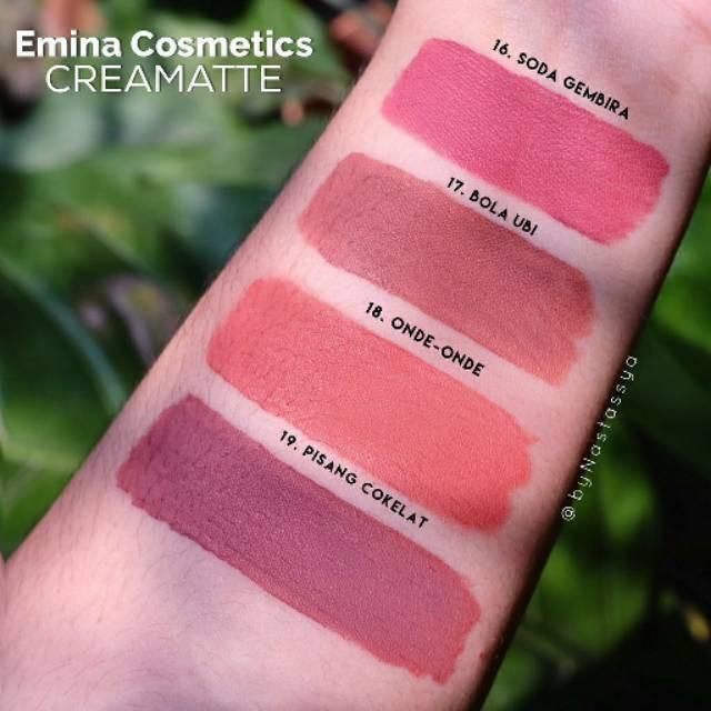 Emina Creamatte Lip Cream 1–19 | Soft Matte Finish | Lightweight & Long-Lasting Lip Cream | Serba Ada!