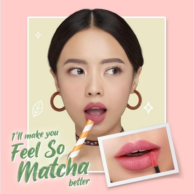 Hanasui Mattedorable Lip Cream Moisturizing Lip & Cheek (Perona Bibir dan Pipi) / BOBA / MATCHA LATTE