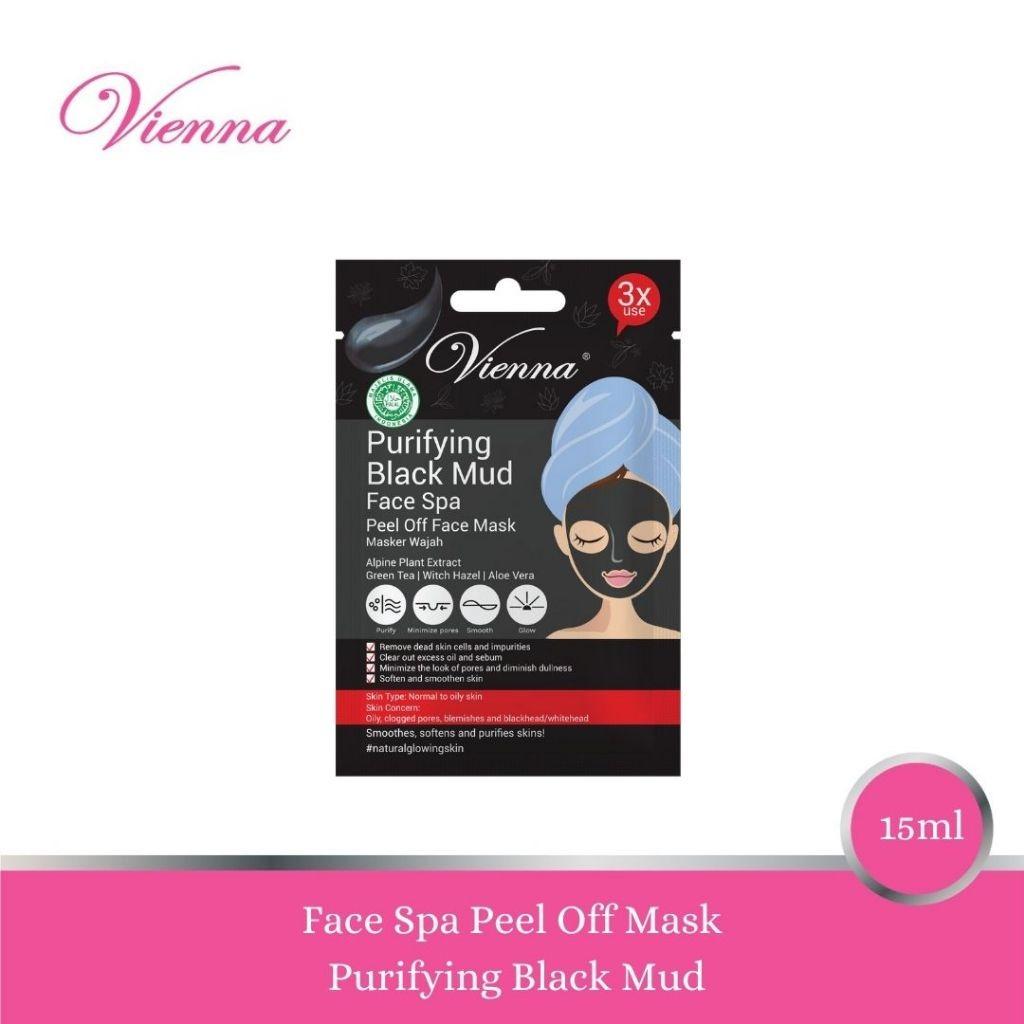 Vienna Face Spa Peel Off Mask Black 15g – Deep Cleanse & Detox with Charcoal Power