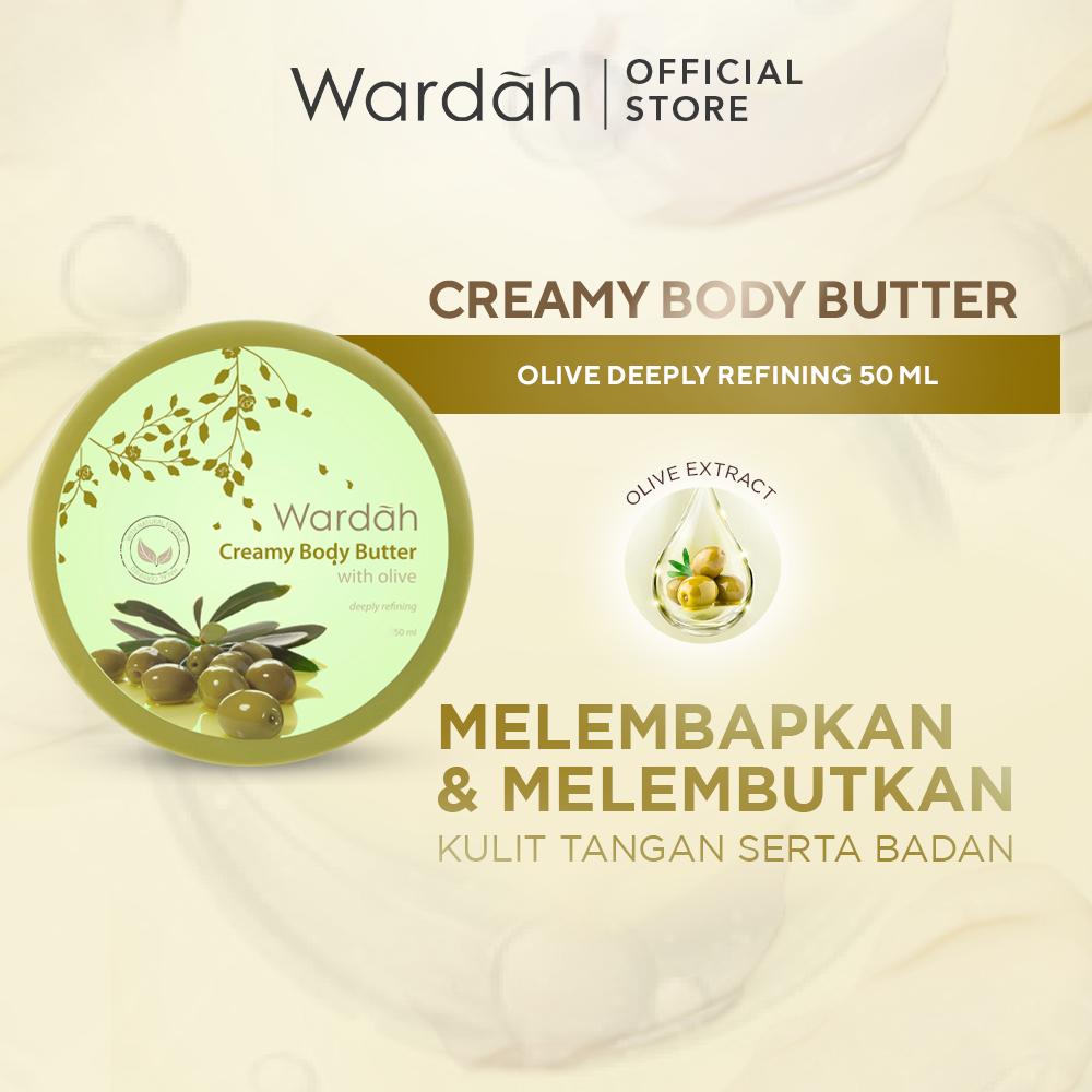 Wardah Creamy Body Butter 50ml | Deep Moisture with Vitamin E – Soft & Nourished Skin – Serba Ada