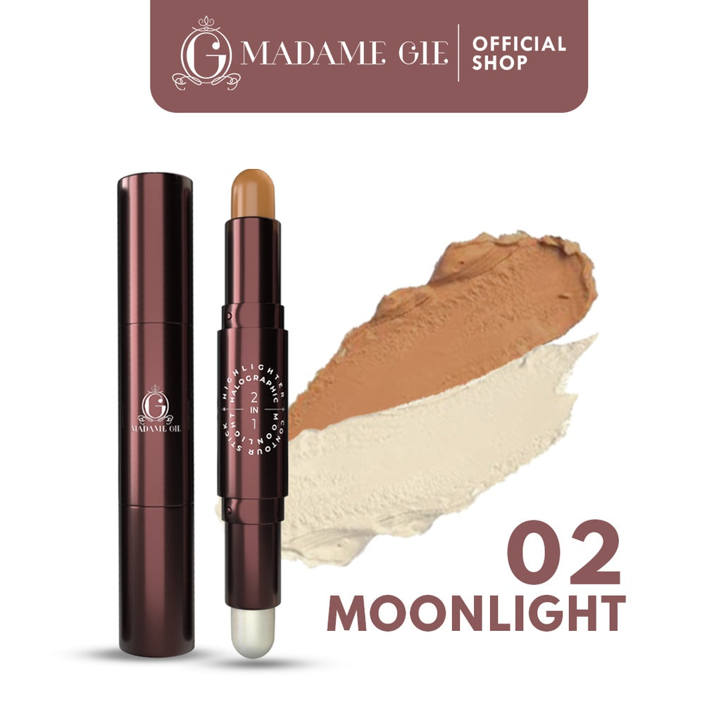 [READY STOCK] Madame Gie Halographic 2-in-1 Highlighter & Contour Stick