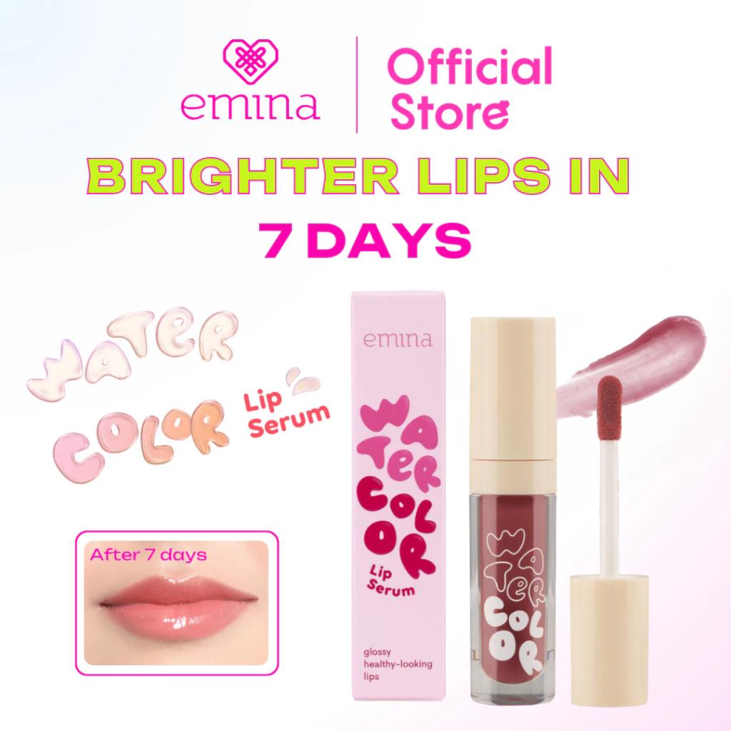 Emina Watercolor Lip Serum - Tinted Lip Serum Brightens in 7 Days
