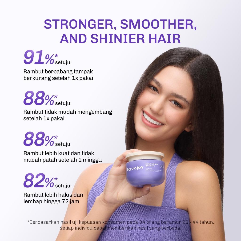 [NEW LAUNCH]  Lavojoy Repair Me Now Hair Mask Iris Garden 250ml | Halus & Berkilau Tanpa Lepek | Multi-Layering Repair With 3×Keratin + 3×Collagen + 15× Amino Complex + Argan + Macadamia Oil + Peptide Hydra-Repair