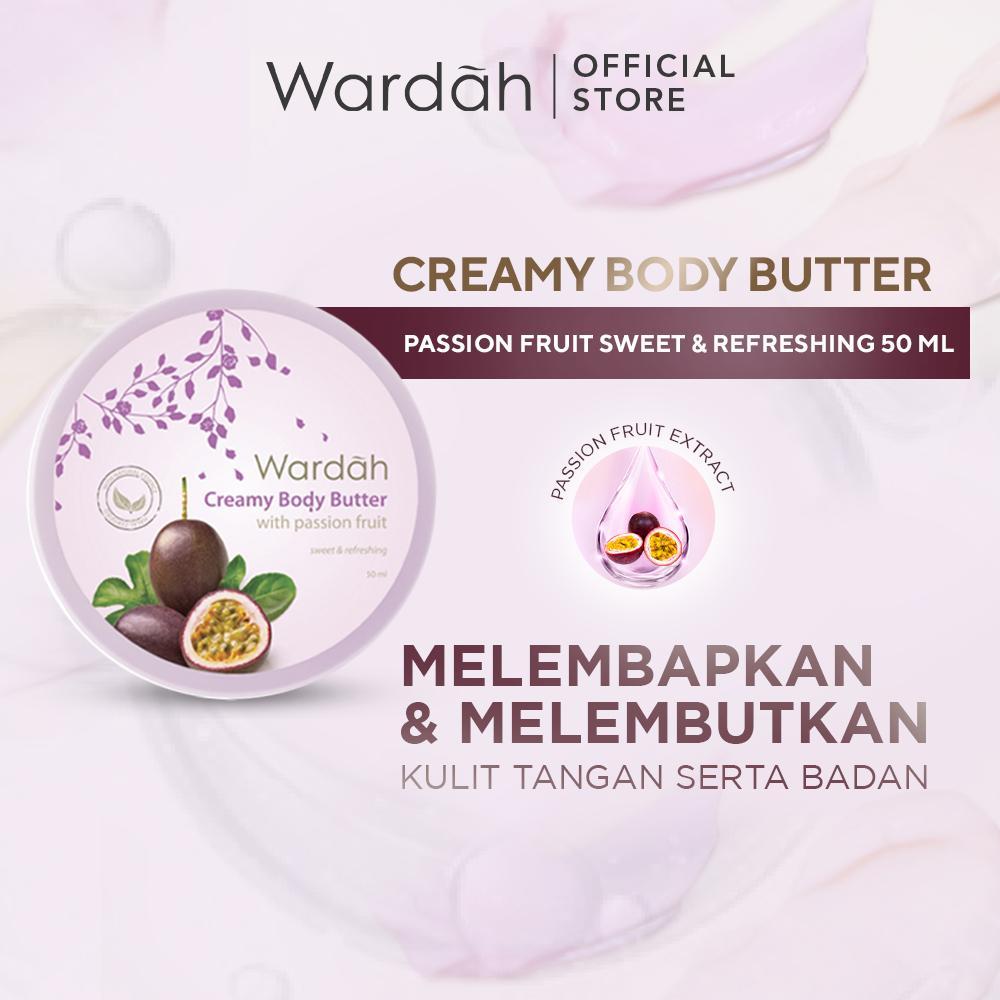 Wardah Creamy Body Butter 50ml | Deep Moisture with Vitamin E – Soft & Nourished Skin – Serba Ada
