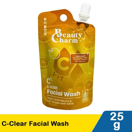 Beauty Charm Bright Glow Facial Wash 25g | Gentle Cleanser for Fresh, Radiant Skin
