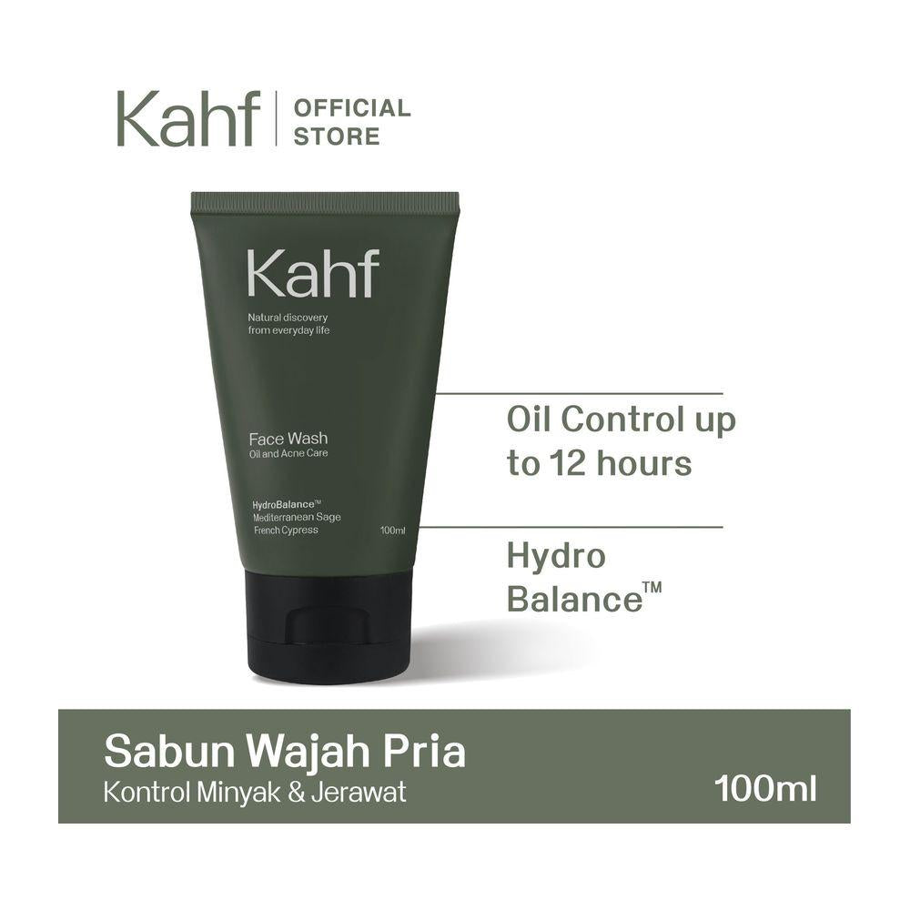 Kahf – Oil & Acne Care Face Wash 100ml | Gentle Cleanser for Oily & Acne-Prone Skin
