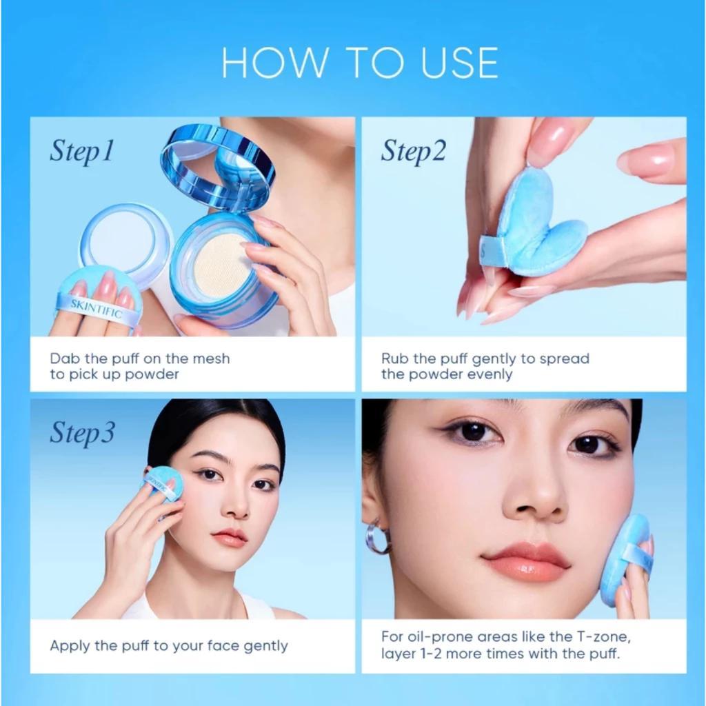 Skintific Invisiblur All Day Loose Powder – Oil Control & Blurring Finish