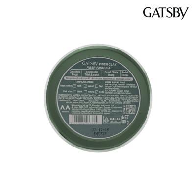 Gatsby Fiber Clay Matte Hair Wax – Strong Hold, Natural Finish, 80g