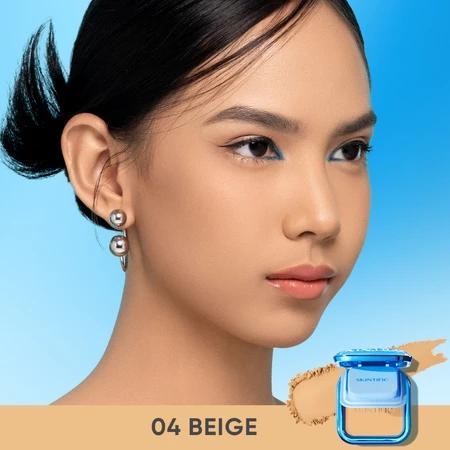 SKINTIFIC - Ultra Cover Powder Foundation 9g | Two Way Cake Pressed Powder Matte Original Compact Loose Powder Evens out color