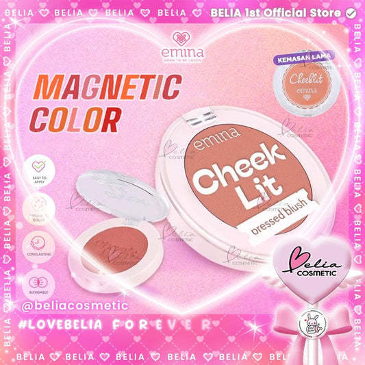 Emina Cheek Lit Pressed Blush | Vibrant & Long-Lasting Color | 3.5g