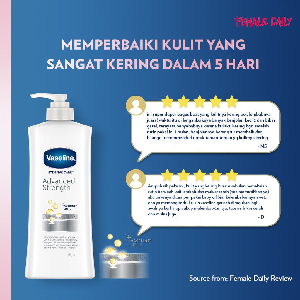 Vaseline Intensive Care Advanced Strength Lotion 200 ml Twin Pack