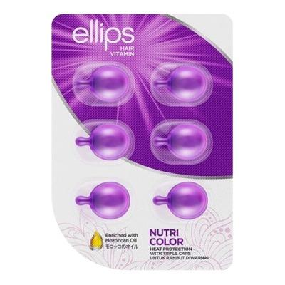 Ellips Hair Vitamin Nutri Color – 6 Capsules Enhance Hair Color | Deep Nourishment | Long-Lasting Shine