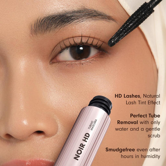 Instaperfect Noir HD Lash Tubing Mascara 6g- Mascara Peel off Bulu Mata High Definition dengan Hasil Lentik Natural