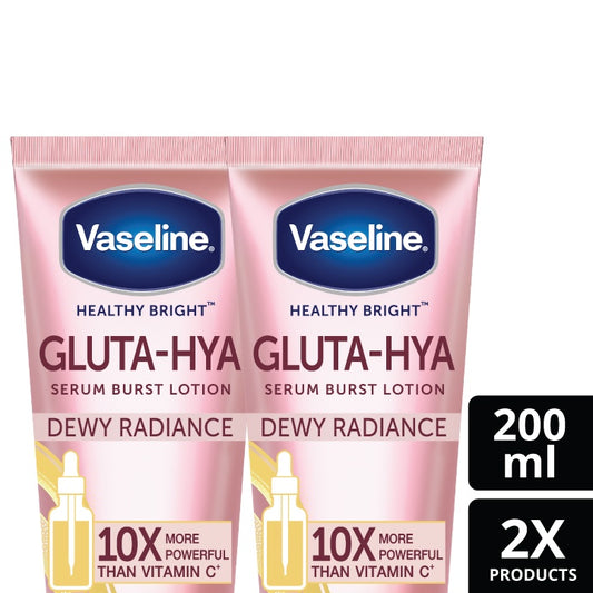 Vaseline Gluta-Hya Body Serum Dewy Radiance 200 mL x2
