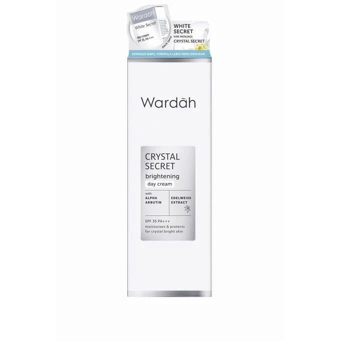 Wardah Crystal Secret Brightening Day Cream 15 ml - Moisturizing Morning Cream