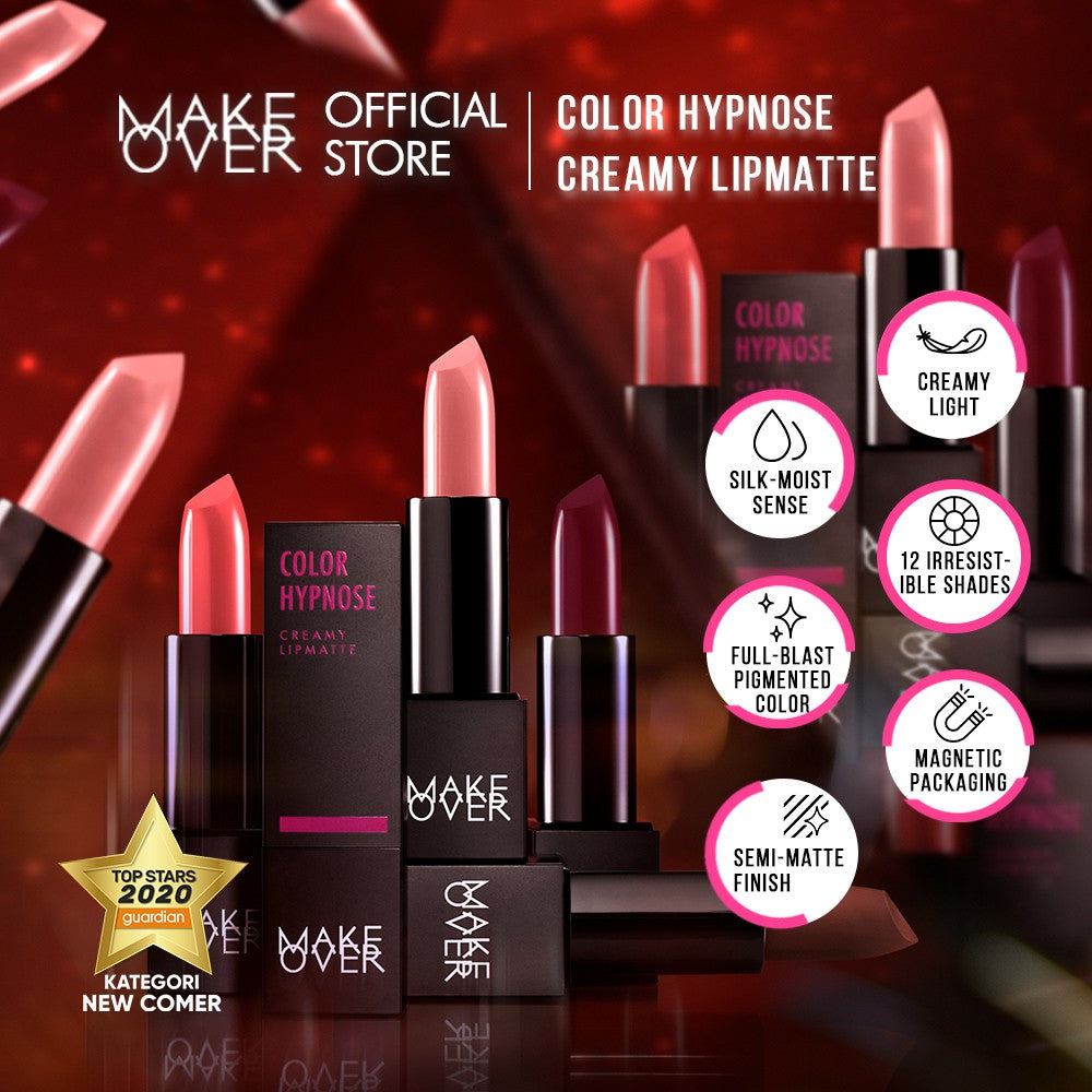 [SPECIAL MASTERSHADE] MAKE OVER Color Hypnose Creamy Lipmatte 4.3 g - Lipstick