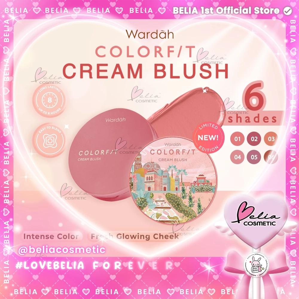 WARDAH Belia Colorfit Cream Blush 3g  Intense & Pigmented  Blush On  Bpom