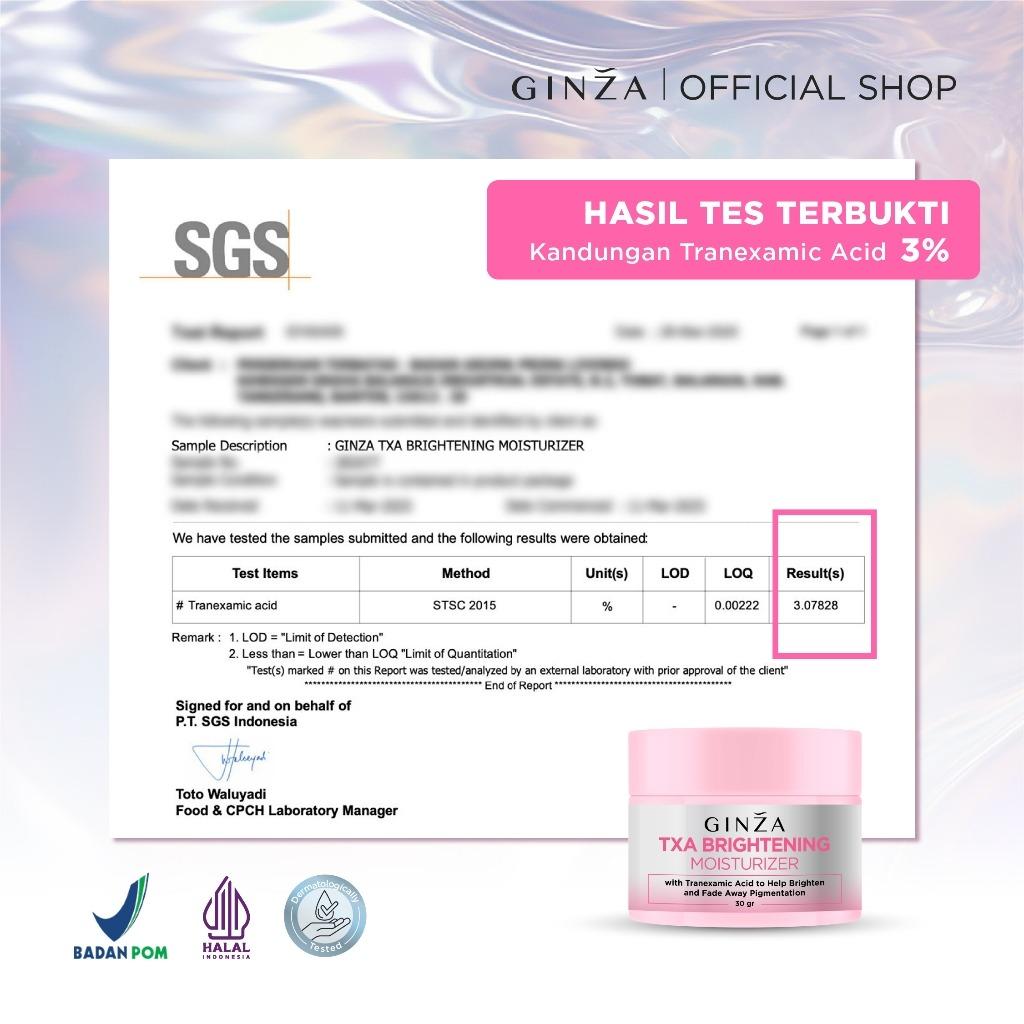 Ginza TXA Brightening Moisturizer 30g | Fade Dark Spots & Brighten Skin with Tranexamic Acid