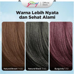 NYU Henna Shampoo Hair Colour 2.00 Natural Black / 4.00 Natural Brown | Sampo Pewarna Rambut