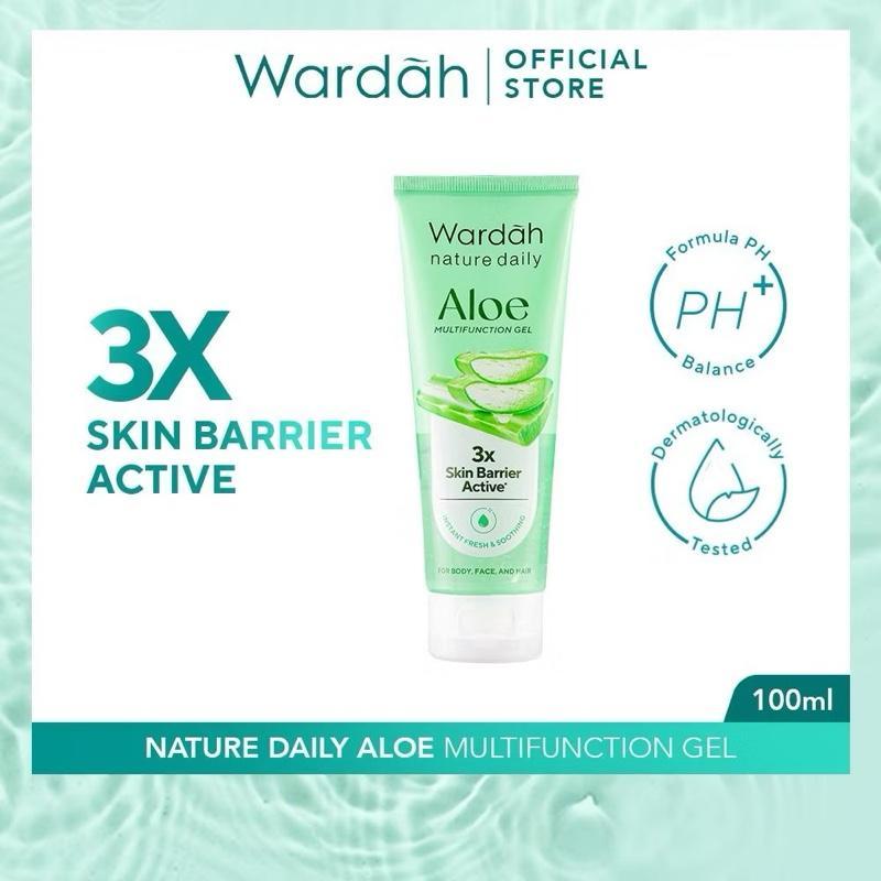 Wardah Nature Aloe: 4-in-1 Soothing & Moisture Miracle Gel for Face, Body, Hair & Nails