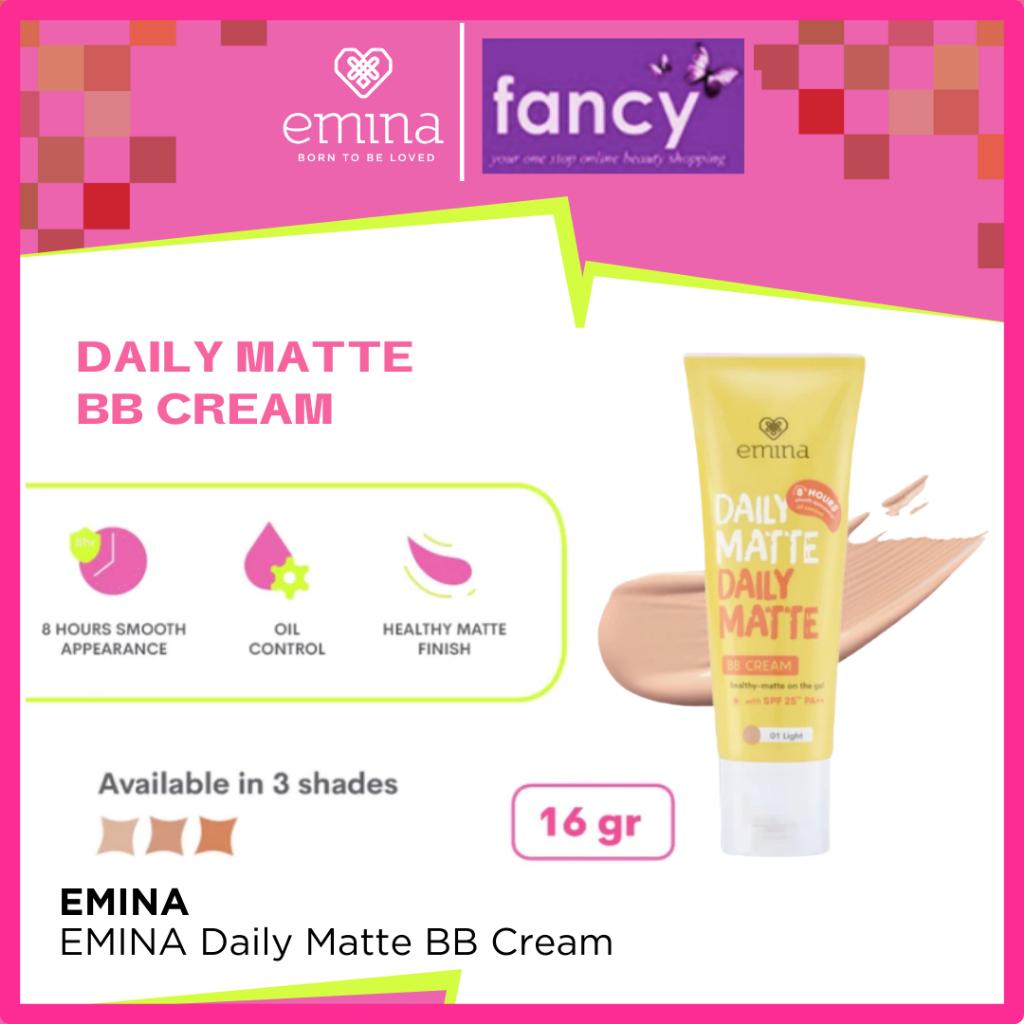 Emina Daily Matte BB Cream SPF25 PA++ 16 gr - Melembabkan, Matte Finish, Oil Control