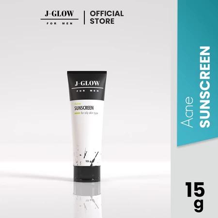 J-Glow For Men Acne Sunscreen and Cleansing Facial Dirt 15g Official Store Skincare Product