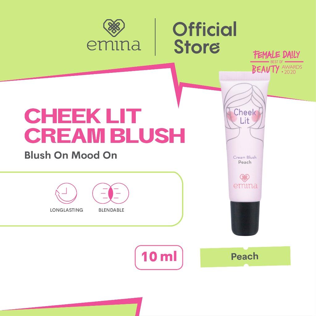 Emina Cheek Lit Cream Blush 10ml – Long-Lasting Natural Glow Liquid Blusher for a Flushed Look