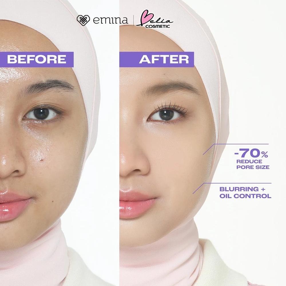 Emina Pore Ranger Primer & Blur Hydraglow Primer 20ml | Makeup Base Tahan Lama 8–12 Jam – Serba Ada