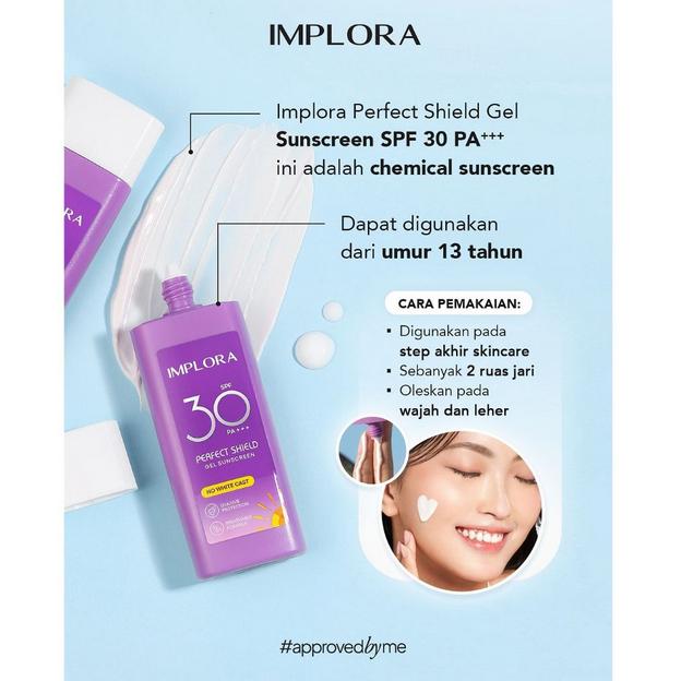 Implora Perfect Shield Sunscreen SPF30 PA+++ – Daily Face Sunscreen for UV Protection
