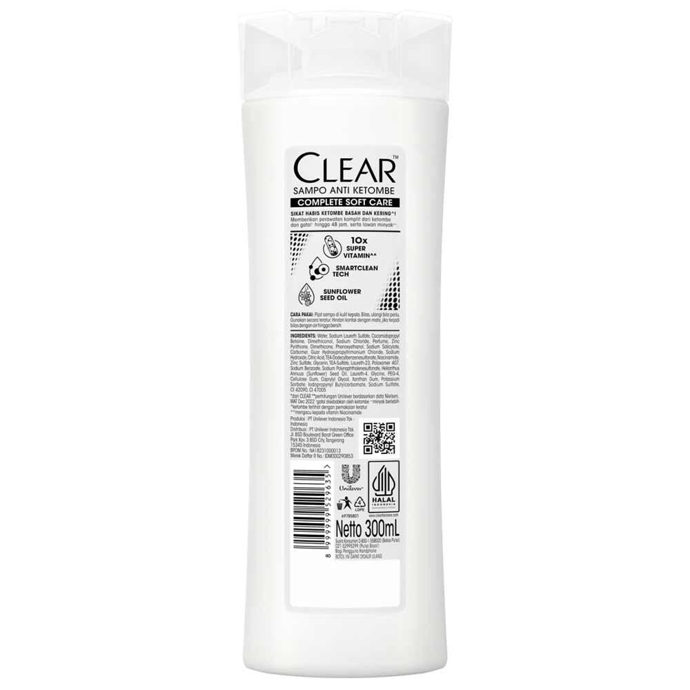CLEAR Anti-Dandruff Shampoo 300ml – Deep Scalp Cleanse & Flake-Free Hair Confidence