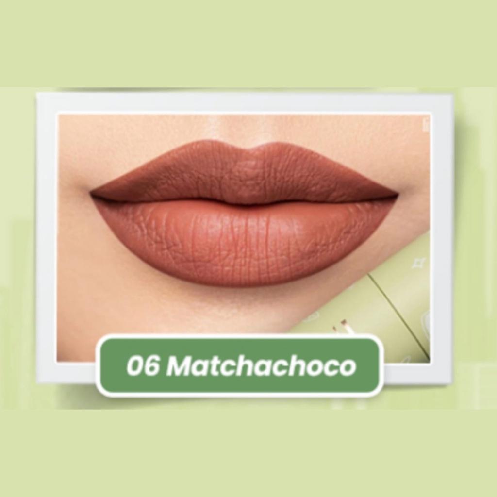 HANASUI Mattedorable Lip Cream – Boba Edition / Matcha Edition – Soft Matte Lip Tint