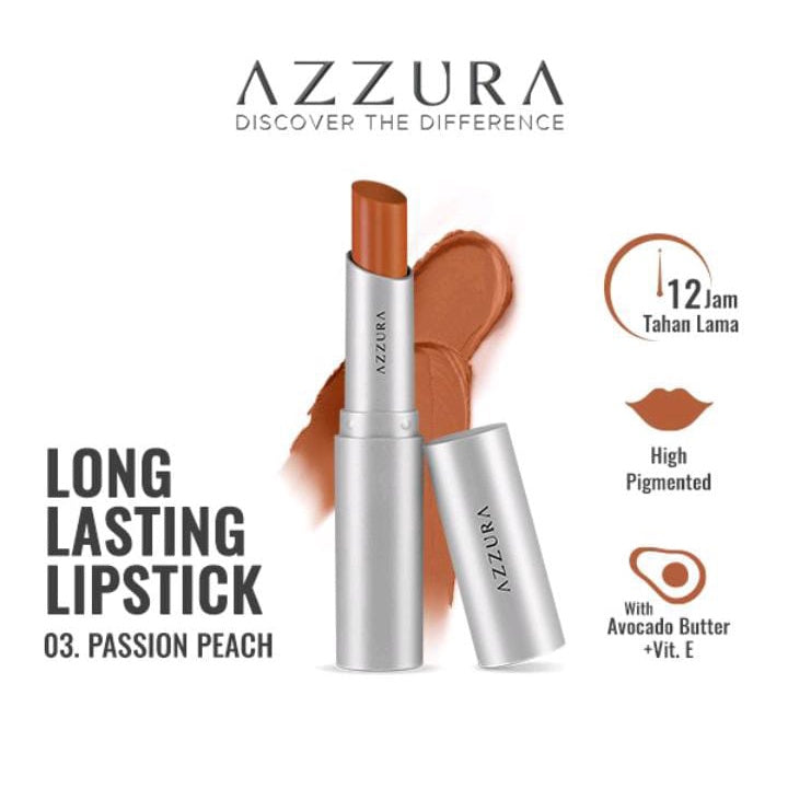 AZZURA Longlasting Lipstick 3gr 12 Jam Tahan Lama