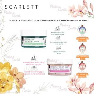 Scarlett Whitening Face Mask - Herbalism Mugwort & Soothing Gel for Seriously Soothing Skin Care