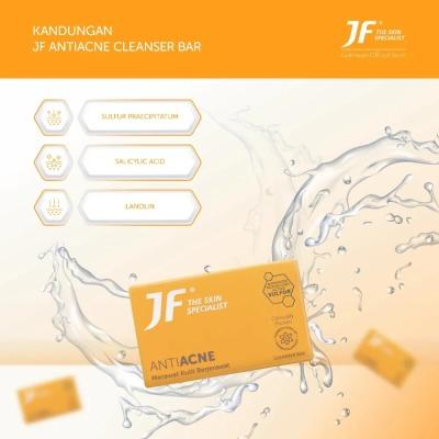 JF Sulfur Acne Solution Bar Soap 90g – Clinically Proven Sulfur Soap for Acne-Prone & Oily Skin