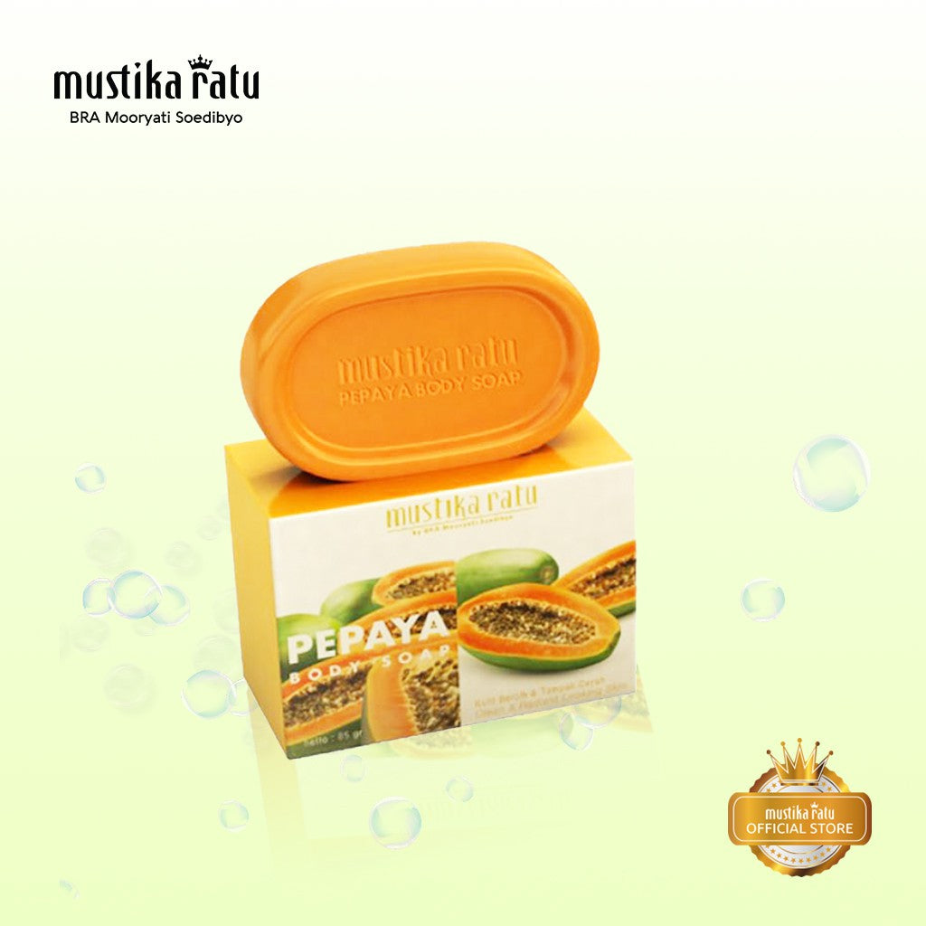 Mustika Ratu Papaya Body Soap 85gr sabun mandi batang aroma buah pepaya