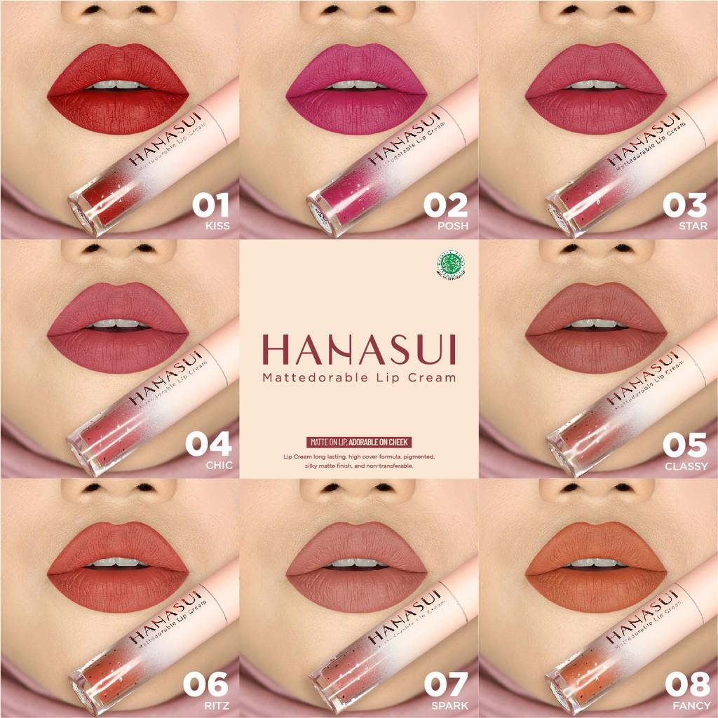HANASUI Mattedorable Lip Cream – Boba Edition / Matcha Edition – Soft Matte Lip Tint