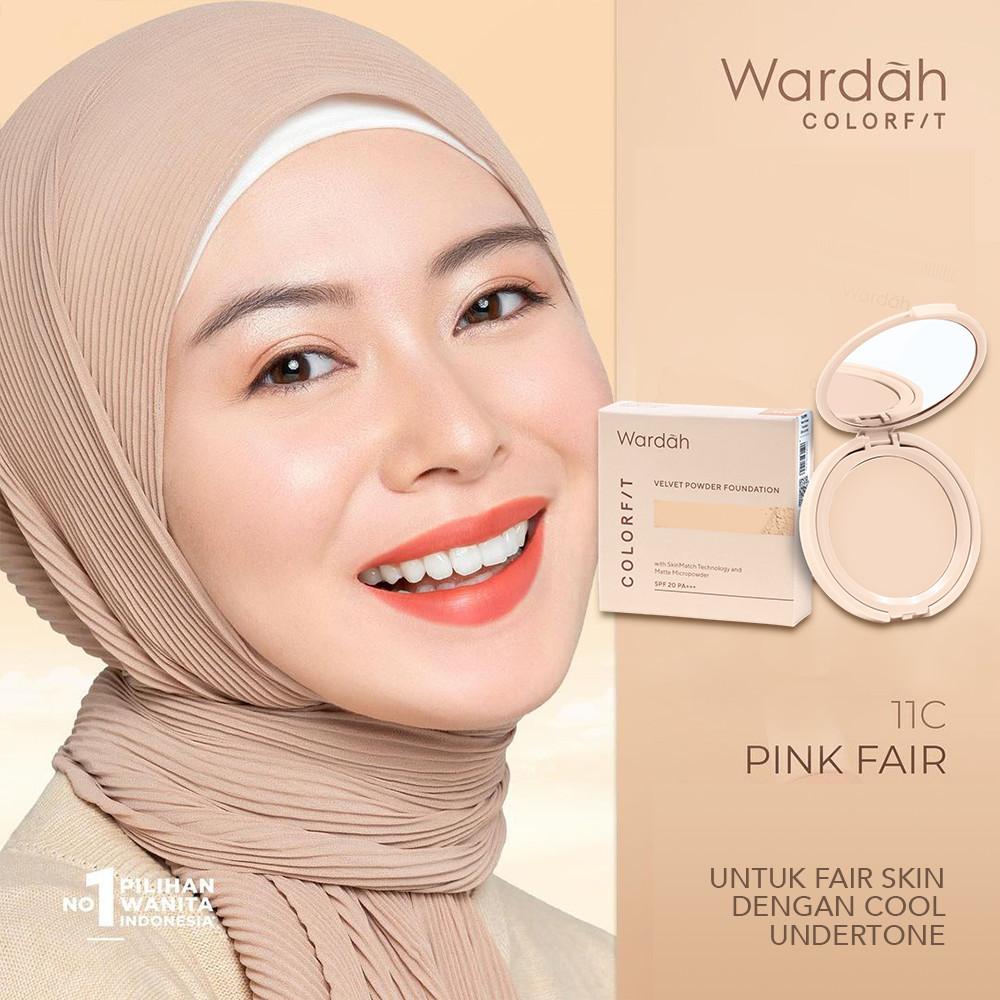 Wardah Velvet Powder Foundation | Long-Lasting Compact Powder | Smooth Matte Finish | BPOM | Serba Ada!