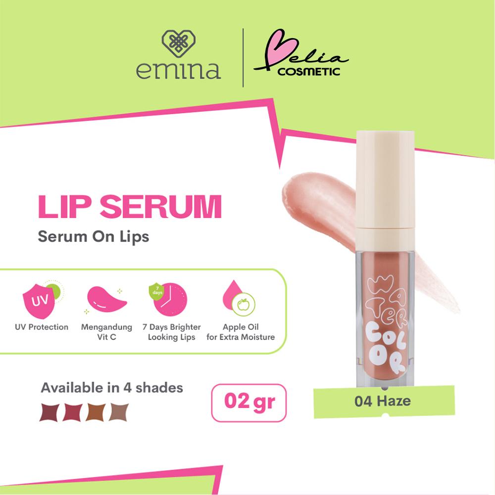 Emina Watercolor Glow Lip Serum | Tinted Lip Care | Brightens in 7 Days