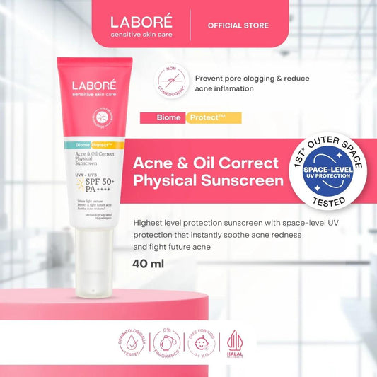 Labore Acne Oil Correct Physical Sunscreen SPF50 PA - First Acne-Sunscreen