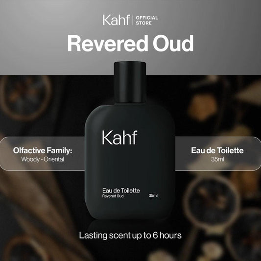 Kahf Eau de Toilette Revered Oud 35ml – Long-Lasting Men’s Fragrance